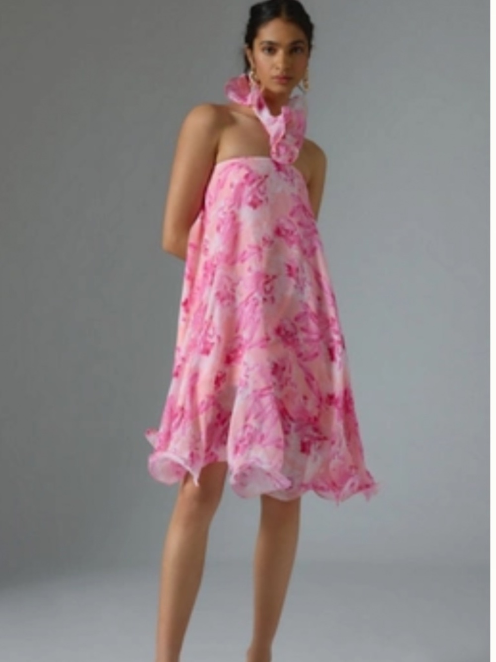 Hot Pink Anthropologie mini dress